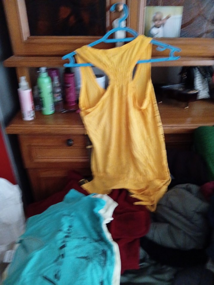 Sarı Baskılı Bohem Kolsuz Mini Üst ürün sıfırdır# miray# - Görsel 5