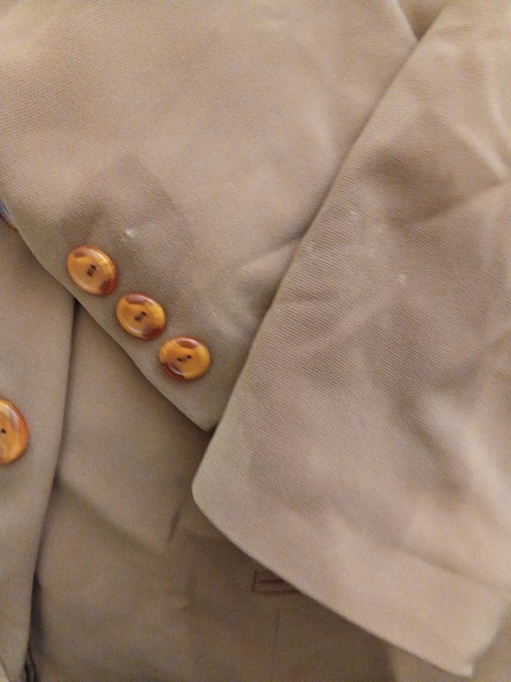 Bej Kadın Süet Midi Blazer Ceket - Görsel 5