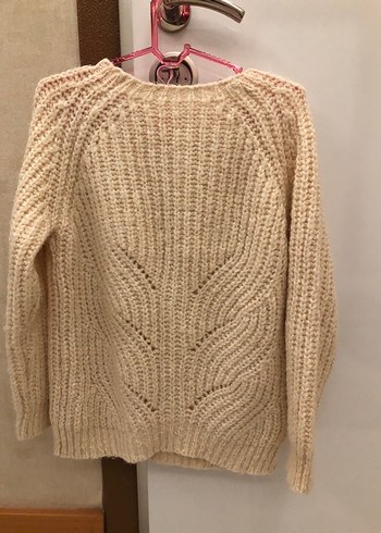 Bej Kadın Örgü Kazak - Görsel 2