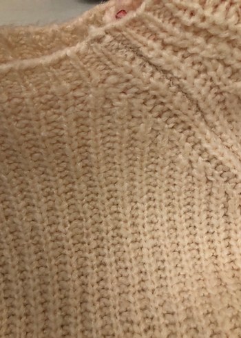 Bej Kadın Örgü Kazak - Görsel 3
