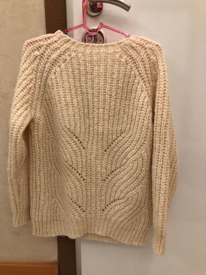 Bej Kadın Örgü Kazak - Görsel 2