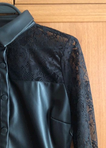 Düğmeli Siyah Midi Gotik Kadın Elbise - Görsel 3