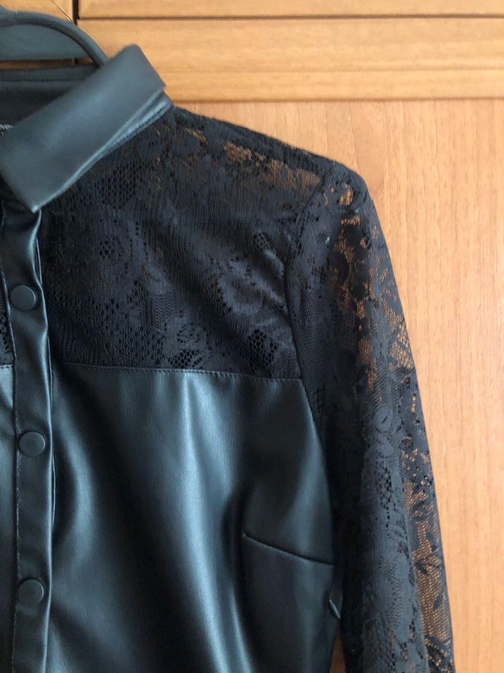 Düğmeli Siyah Midi Gotik Kadın Elbise - Görsel 3