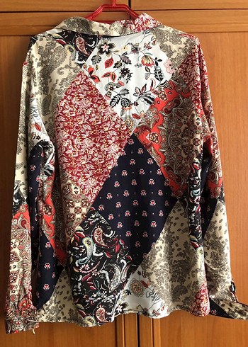 Bohem Çok Renkli Desenli Gömlek - Görsel 4