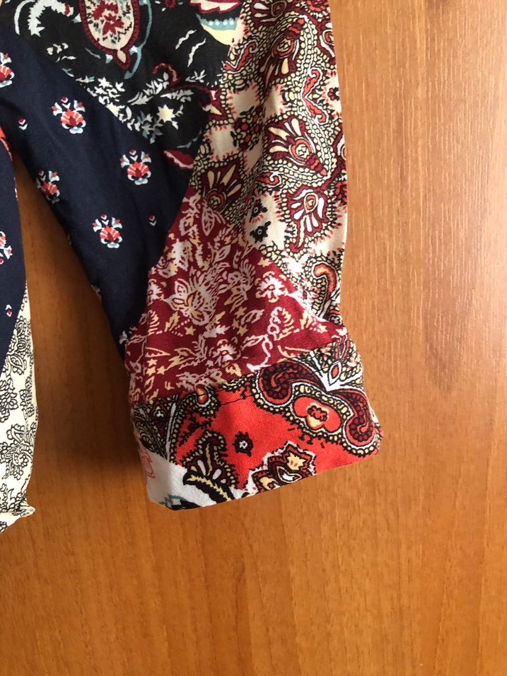 Bohem Çok Renkli Desenli Gömlek - Görsel 3