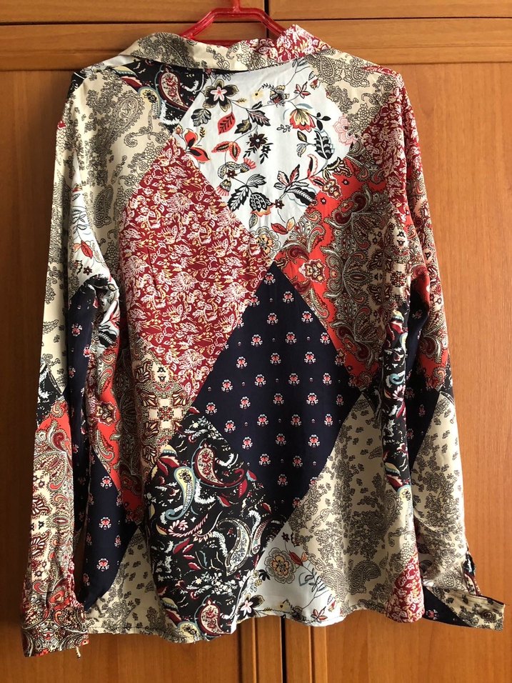 Bohem Çok Renkli Desenli Gömlek - Görsel 4