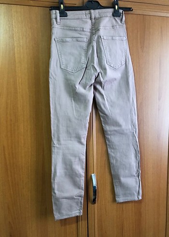 Gül kurusu Denim Kadın Pantolon - Görsel 3