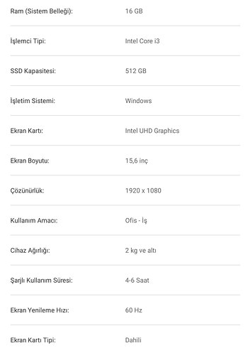 Lenovo İdeapad i3 16gb ram 512SSD - Görsel 10