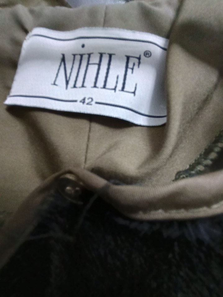 Uzun yeşil mont - Görsel 3