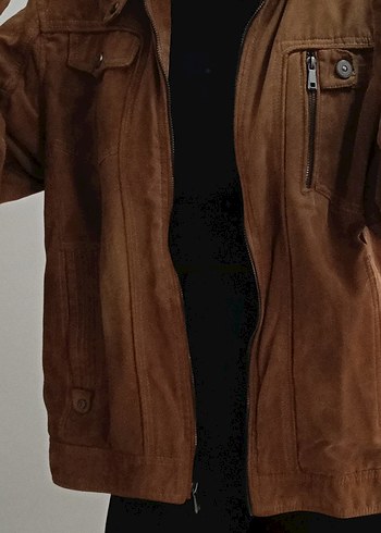 Kahverengi Süet Erkek Ceket - Görsel 5