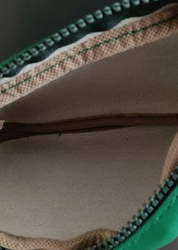 Yeşil Deri Kadın Çapraz Çanta - Görsel 5