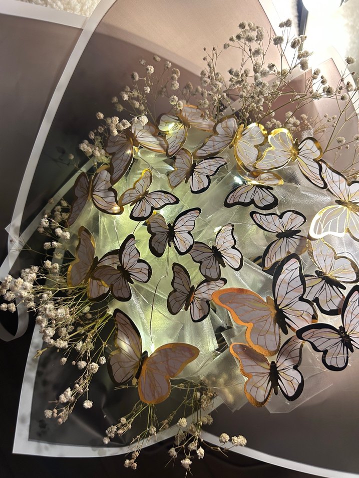 KELEBEK BUKET GOLD - Görsel 3