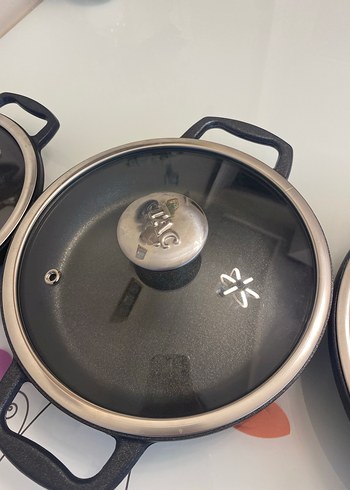 Siyah Tencere Seti, Cam Kapaklı - Görsel 3