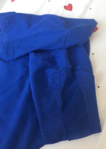 Diğer Mavi Kısa Kol tül desenli tişört