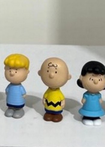 Peanuts Pastel Renkli 3 Aksiyon Figürü