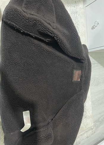 xl Beden Kahverengi Kürklü Deri Kadın Ceket