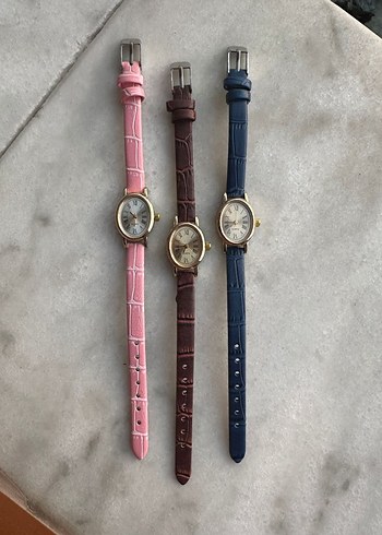 Beden çeşitli Renk Pastel Vintage Kadın Saatler