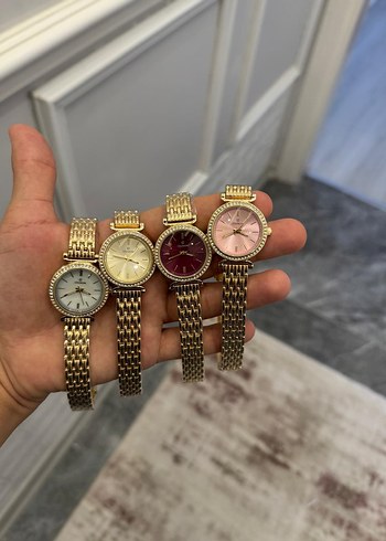 American Vintage Işıltılı Altın Kadın Klasik Saat