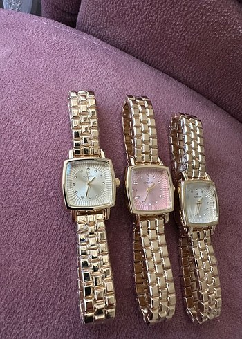 American Vintage Modern Klasik Parisli Kadın Altın Saati