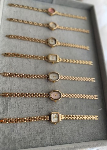 Zincir Detaylı Altın Renk Kadın Saatleri - Görsel 2