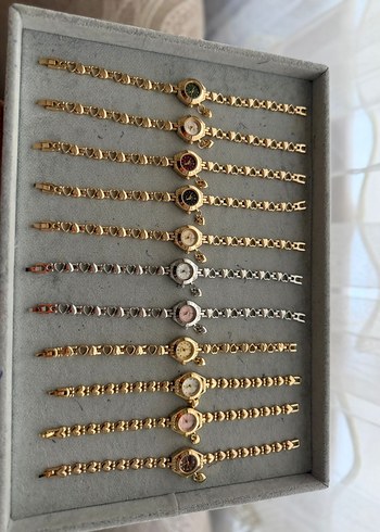 Zincir Detaylı Kadın Vintage Saatler - Görsel 2