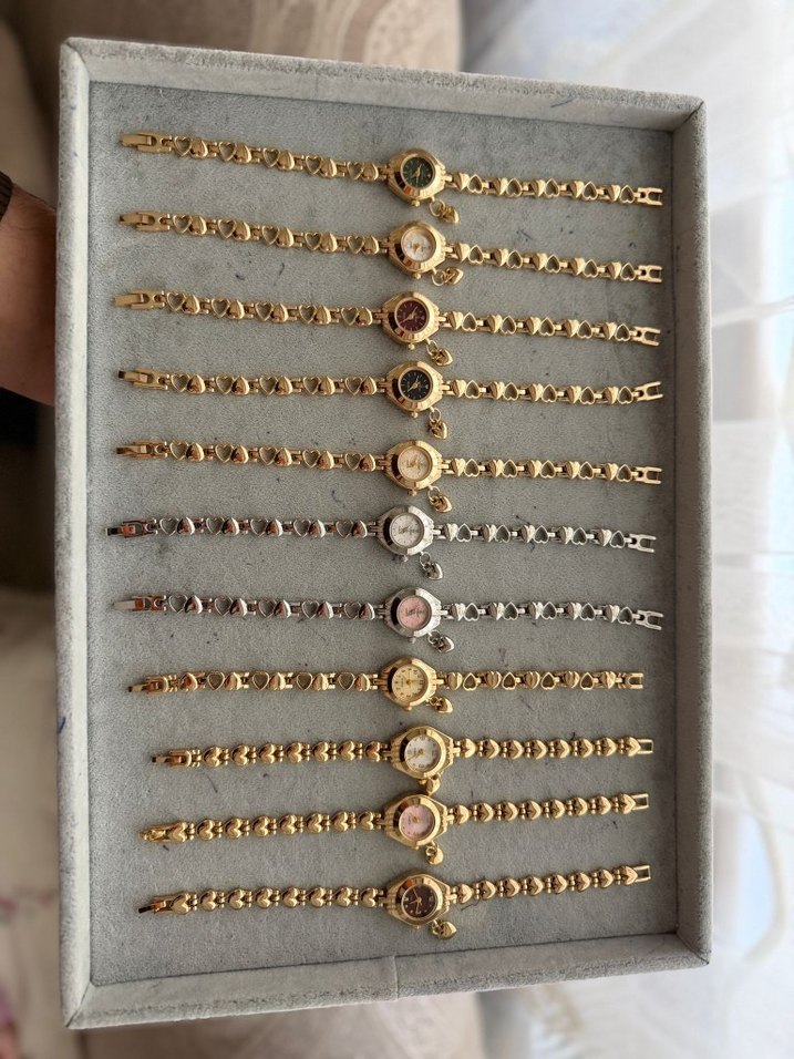 Zincir Detaylı Kadın Vintage Saatler - Görsel 3