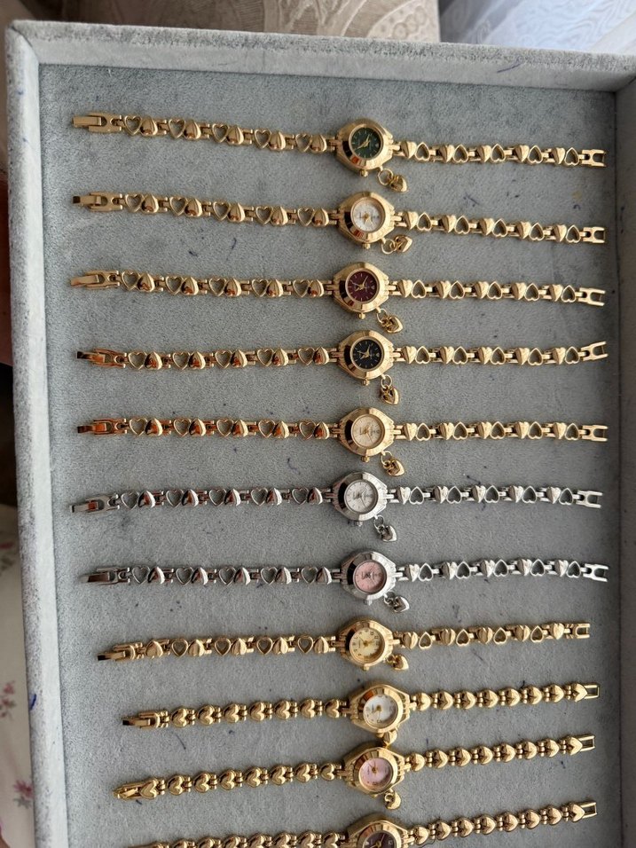 Zincir Detaylı Kadın Vintage Saatler - Görsel 4