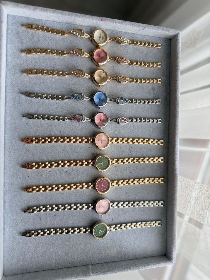 Vintage Zincir Detaylı Kadın Kol Saati - Görsel 5