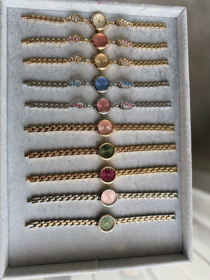 Vintage Zincir Detaylı Kadın Kol Saati - Görsel 3