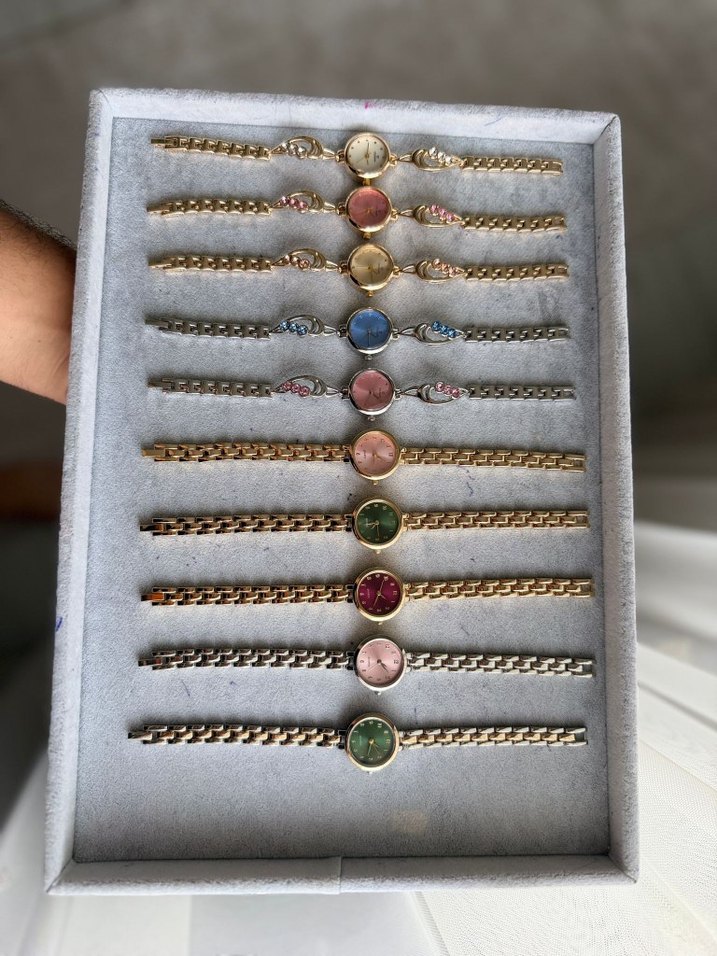 Vintage Zincir Detaylı Kadın Kol Saati - Görsel 2