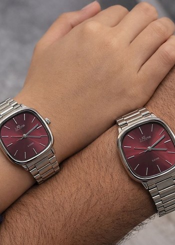 Gri Kordonlu Lacivert Kadranlı Erkek Kol Saati - Görsel 2