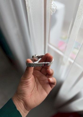 Gri Kadın Kol Saati Metal Kordonlu - Görsel 3