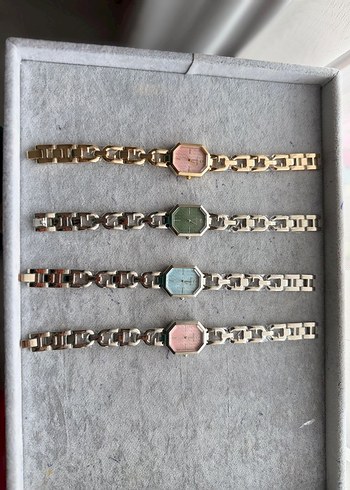 Zincir Detaylı Çok Renkli Kadın Saat - Görsel 2