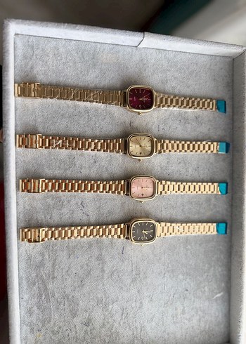 Kadın Vintage Altın Renkli Kemerli Saatler - Görsel 2