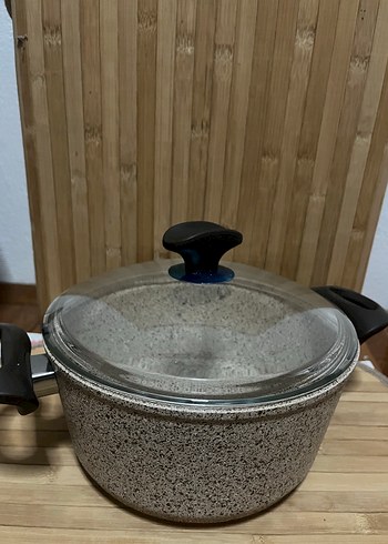 Diğer Falez 20 cm Krem Renkli Granit Tencere