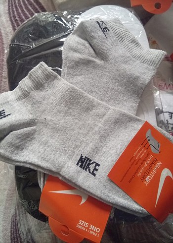 Nike Gri Mini Erkek Çorap 10 lu