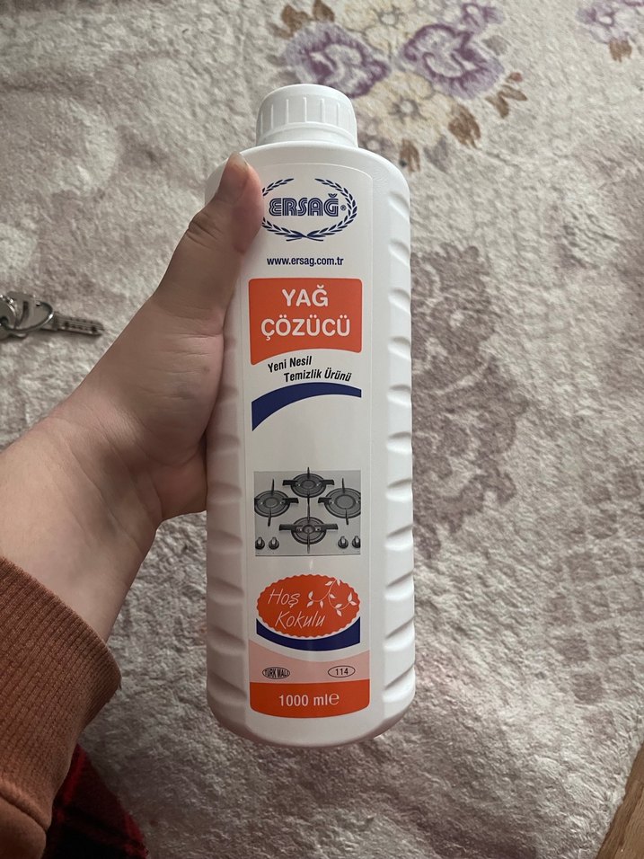 Ersağ Yağ Çözücü 1000 ml Kokulu Temizlik Ürünü - Görsel 2