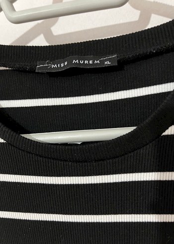 Çizgili Uzun Kollu Kadın Elbise - Görsel 3