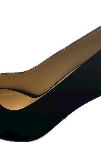 Siyah Süet Topuklu Kadın Stiletto - Görsel 3