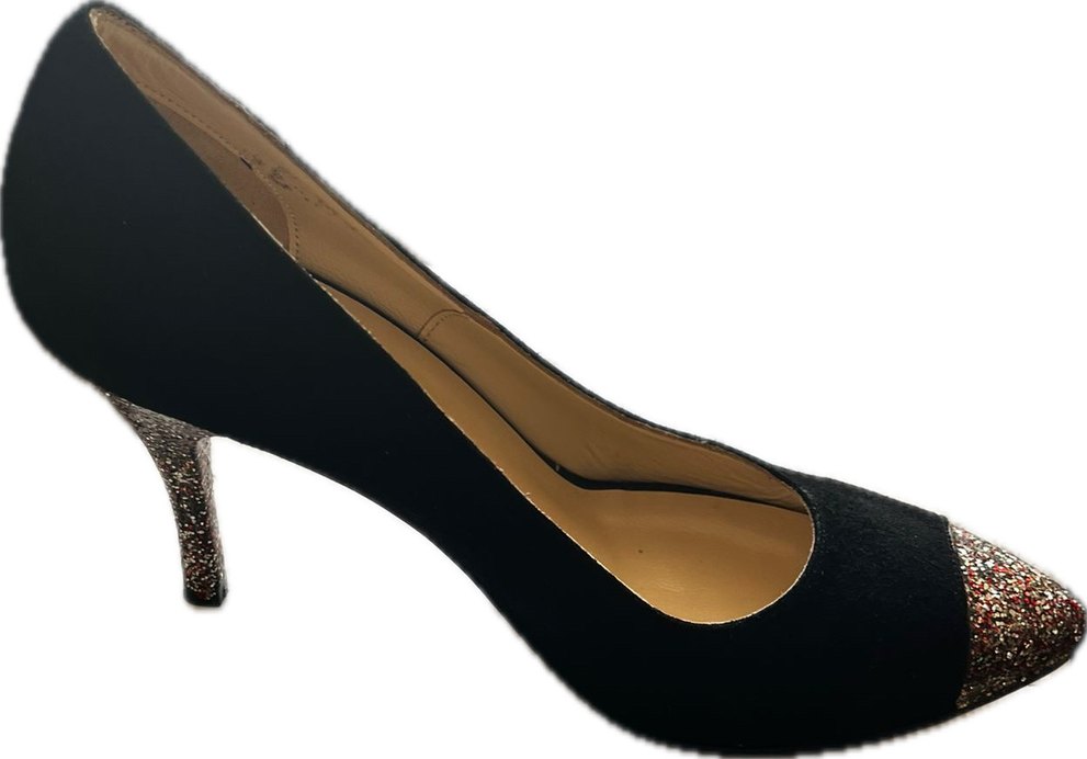 Siyah Süet Topuklu Kadın Stiletto - Görsel 2