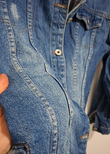 Mavi Jeans Düğmeli Mavi Kadın Denim Ceket