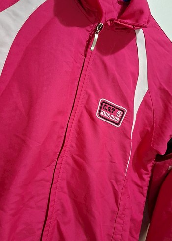 Defacto Kız Çocuk Pembe Kapüşonlu Fermuarlı Ceket