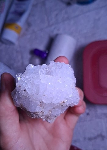 Beden beyaz Renk Beyaz Kristal Dekoratif Taş