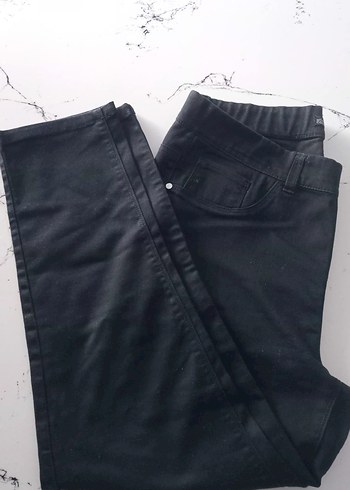 Düğmeli Siyah Kadın Skinny Kot Pantolon