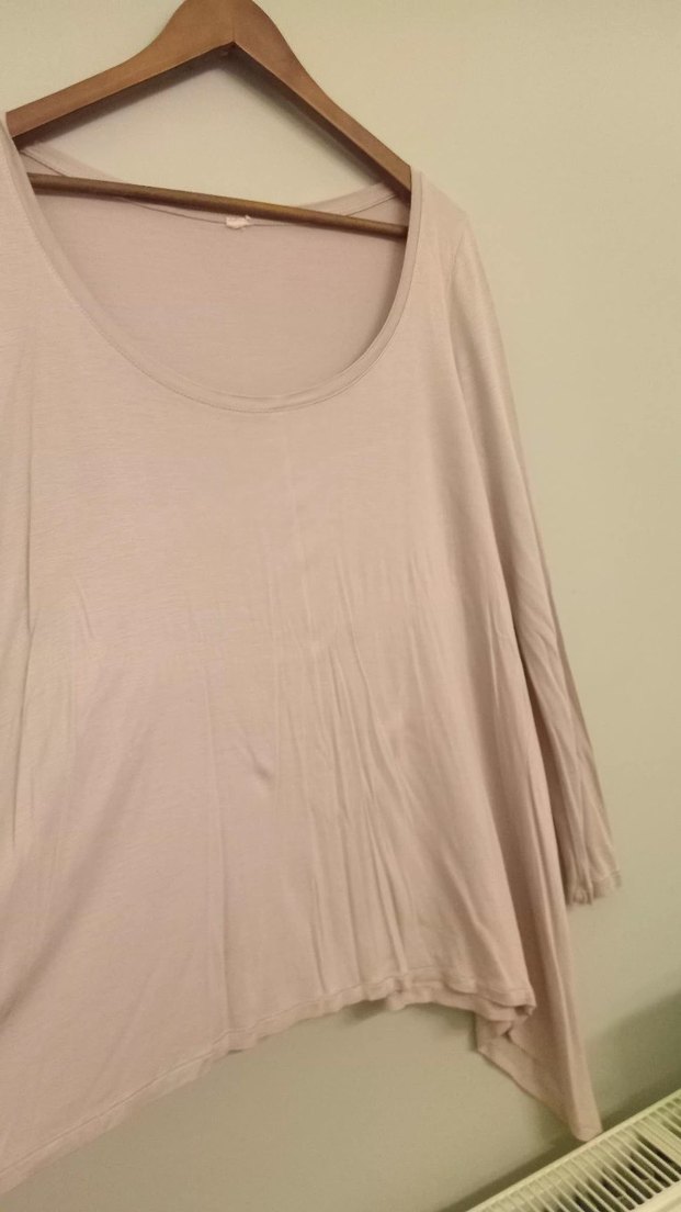 Bej Uzun Kollu  Bluzu - Görsel 3