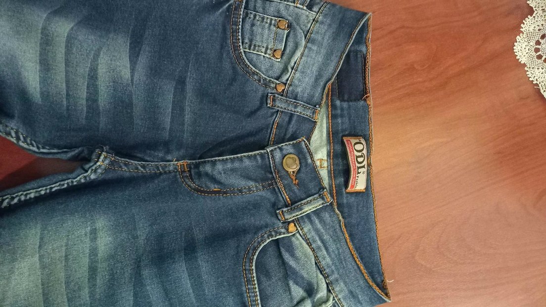 Düz Kesim Lacivert erkekDenim Pantolon - Görsel 2