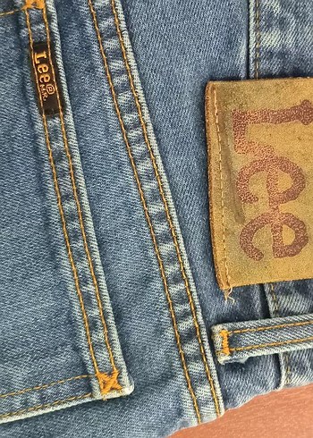 Lee marka Erkek mavi Denim Regular Fit Midi Jean - Görsel 4