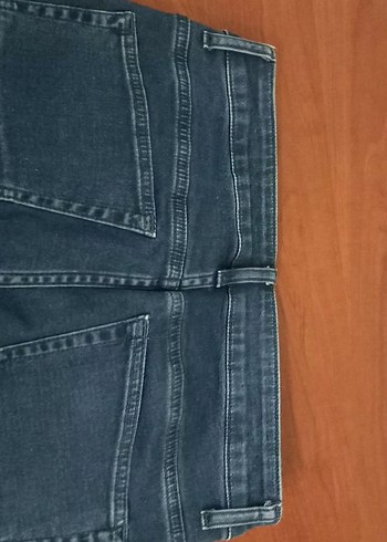 Düğmeli mavi erkek Denim Pantolon - Görsel 4