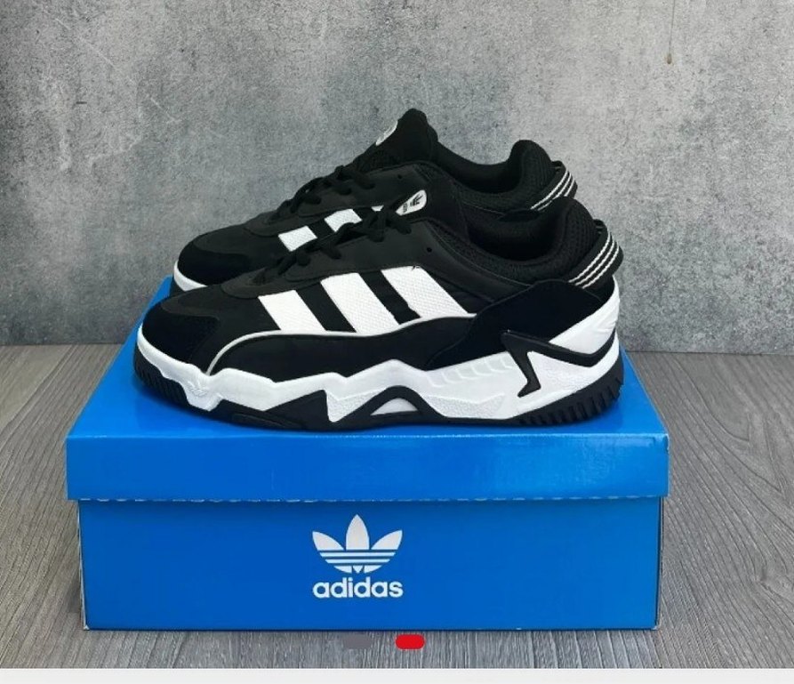 Adidas niteball Siyah Beyaz  Spor Ayakkabı - Görsel 3