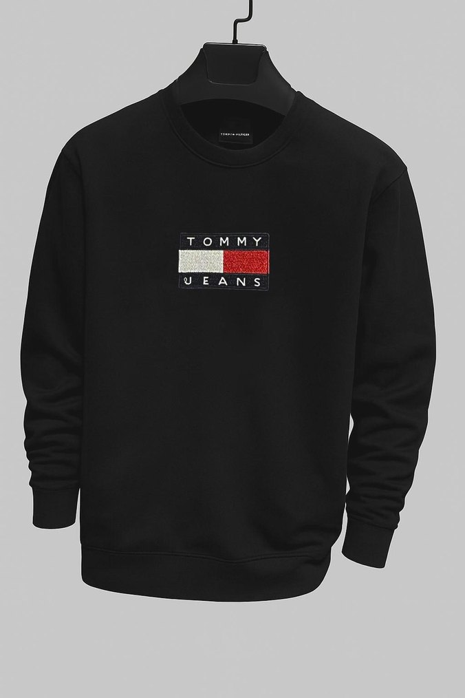 Tommy Jeans Erkek Beyaz Baskılı Sweatshirt - Görsel 2